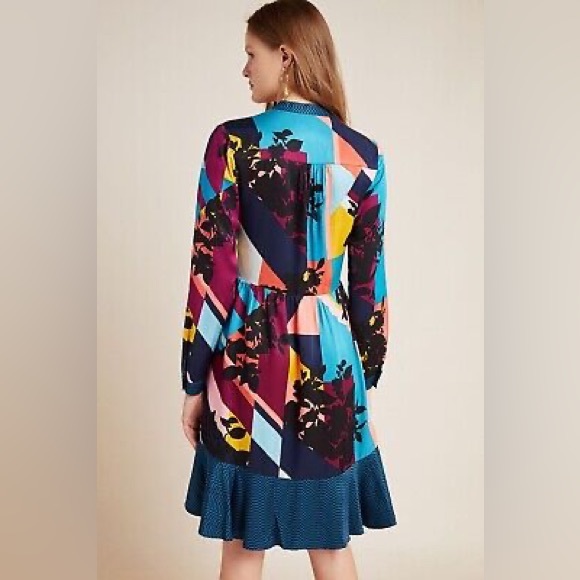 Anthropologie Gillian Abstract Shirtdress x Maeve - Picture 2 of 7